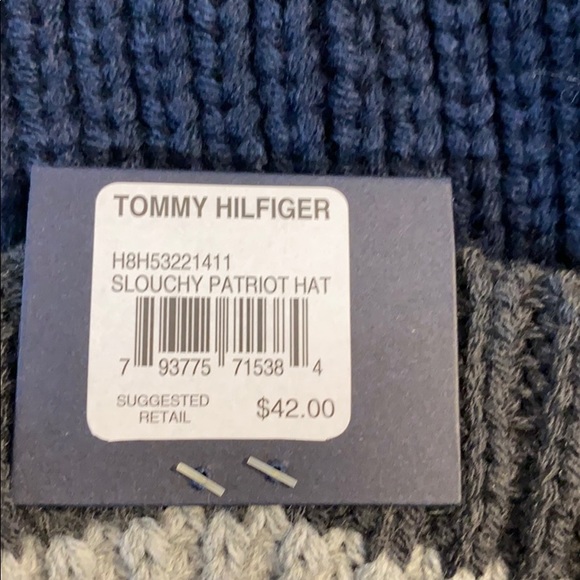 Tommy Hilfiger slouchy patriot hat toboggan NWT - Picture 5 of 5